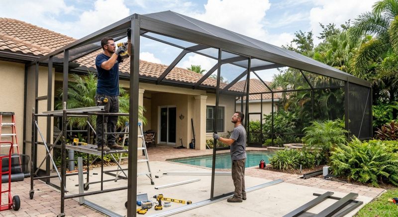 Lanai Enclosure Installation in Dallas, TX