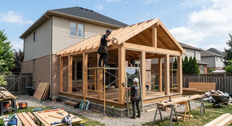 Sunroom Addition Construction in Charlotte, NC