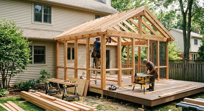 Deck Enclosure Installation in Charlotte, NC