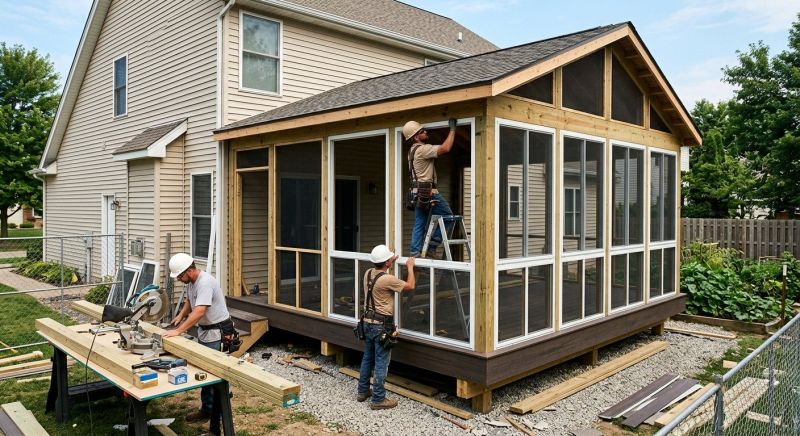 Enclosed Deck Installation in Charlotte, NC
