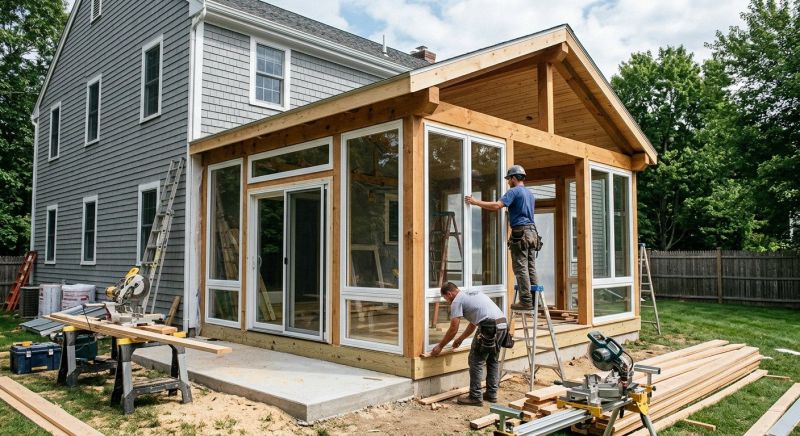 Enclosed Porch Construction in Knoxville, TN