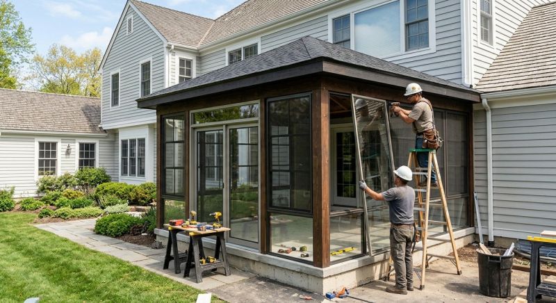 Enclosed Porch Construction in Knoxville, TN