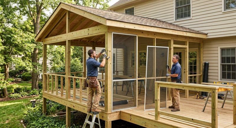 Enclosed Porch Installation in Asheville, NC