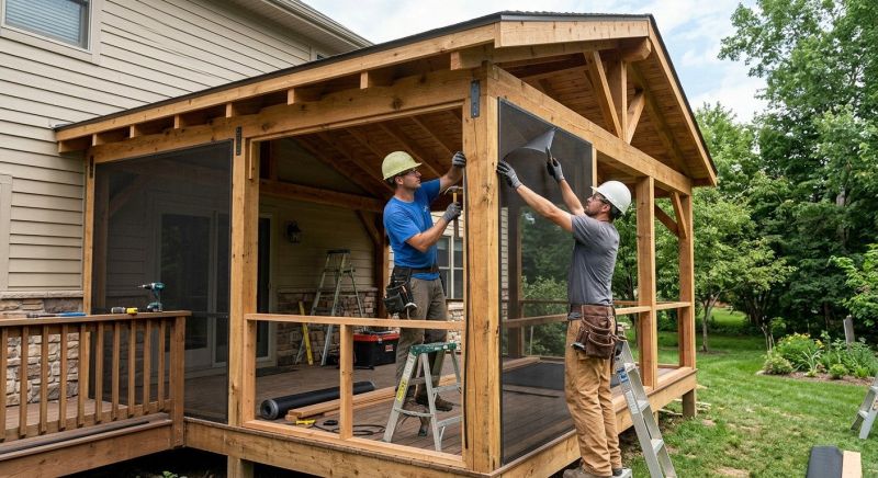 Screened In Porch Installation in Asheville, NC
