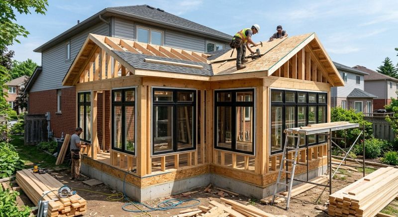 Sunroom Addition Construction in Charlotte, NC